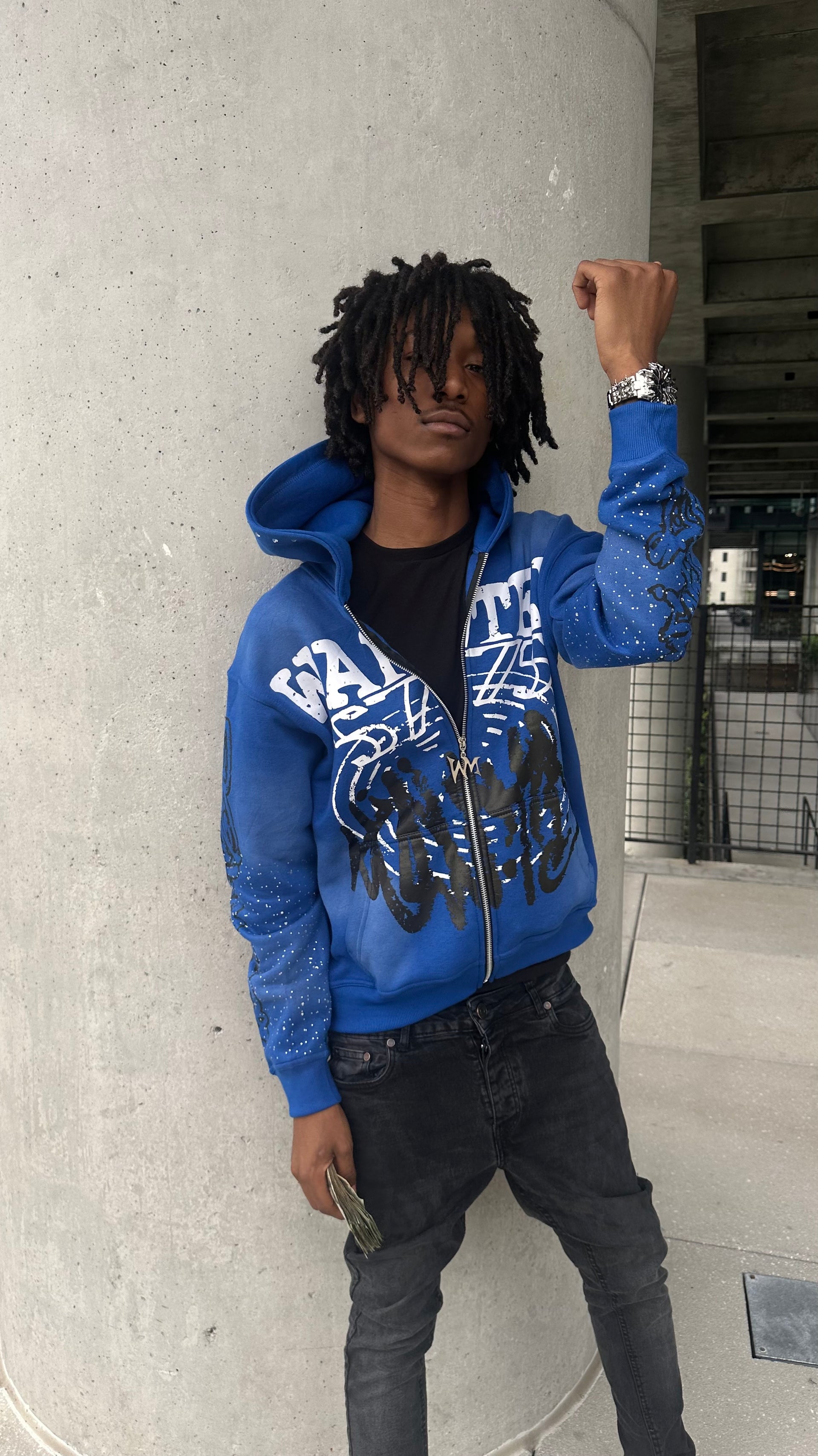 MW Blue Zip-Up